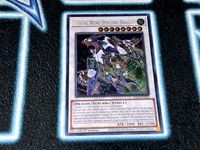 Crystal Wing Synchro Dragon x3 - RA02 - Secret Rare (SCR) - Yugioh 🔥-image