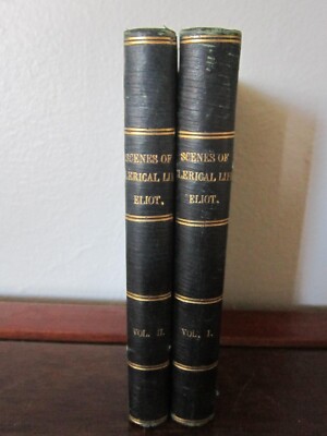 1859 Scenes of a Clerical Life By George Eliot in 2 Vols Leipzig, Tauchnitz-image