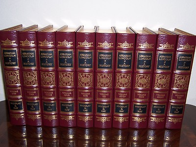 Easton Press ABRAHAM LINCOLN: A HISTORY 10 vols - John G. Nicolay & John Hay -image