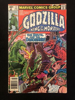 GODZILLA 22 2.5 MARVEL 1979 THE DEVIL AND THE DINOSAUR XZ-image