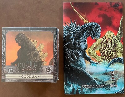 New CMON Cthulhu Death May Die Godzilla Vs Cthulhu Promo + Comic +Free Shipping!-image