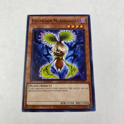 Yugioh Evilswarm Mandragora  Eg01-en012 Egyptian God Deck Obelisk The Tormentor-image