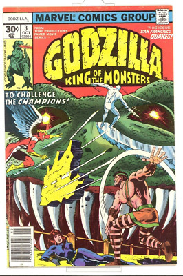 Godzilla #3 Very Fine/Near Mint (9.0)  1977 Marvel Comic-image