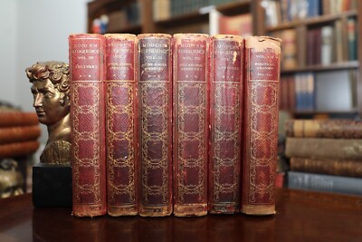 Modern Eloquence: Antique 6-Volume Set (1890s) - Lectures, Political Orations-image
