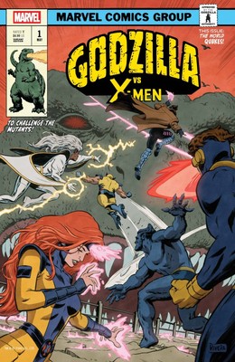 Godzilla Vs. X-Men #1 Paolo Rivera Godzilla King Of The Monsters Homage Variant-image