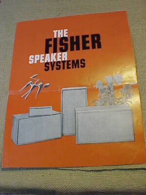 ORIGINAL VINTAGE FISHER SPEAKER SYSTEMS BROCHURE-image