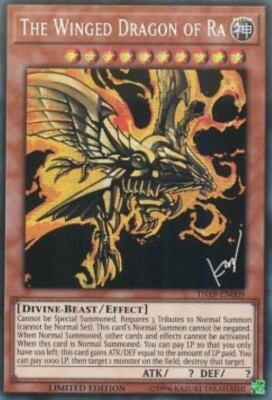 Yugioh-The Winged Dragon of Ra-Secret Rare-Limited Edition-TN19 EN009 (LP)-image