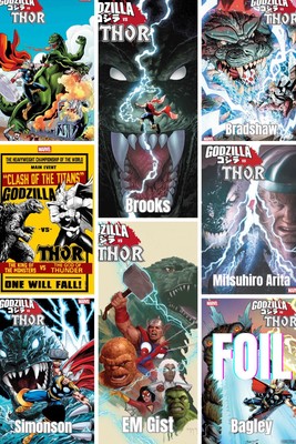 🟣 GODZILLA VS. THOR #1 (8 Book set) Presale 7/2/25-image