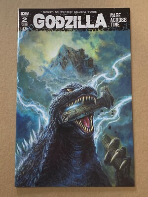 GODZILLA: RAGE ACROSS TIME #2 BOB EGGLETON COVER, IDW 2016 VF 1ST PRINTING-image