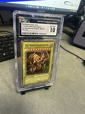 2003 Yugioh Winged Dragon Of Ra Holo Ultra Rare GBI #003 CGC GEM MT 10-image