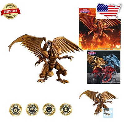 Officially Licensed Winged Dragon of Ra Statue - 7.1 Inch Egyptian God Figure-image