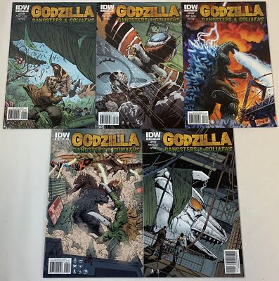 GODZILLA GANGSTERS AND GOLIATHS comics #1 2 3 4 5 ~ FULL SET-image