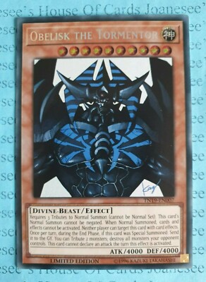 Obelisk the Tormentor TN19-EN007 Secret Rare Yu-Gi-Oh Card New-image