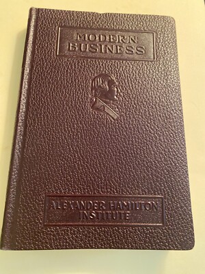 MODERN BUSINESS Leather Bound 1947 ALEXANDER HAMILTON INSTITUTE  ~ Free Ship!-image