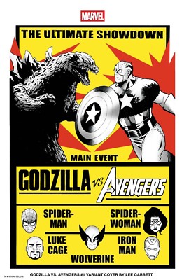 GODZILLA VS AVENGERS #1 LEE GARBETT VERSUS VARIANT MARVEL COMICS 2025 WOLVERINE-image