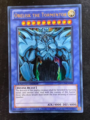 Obelisk the Tormentor  YGLD-ENG02 Ultra Rare Limited Edition Yu-Gi-Oh! Konami-image