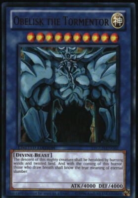 Yu-Gi-Oh Legendary Yugi Obelisk the Tormentor 2015 YGLD-ENG02 Ultra Rare Limited-image