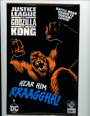 Justice League vs Godzilla vs Kong #1 Kong Roar Sound FX Variant Polybagged-image