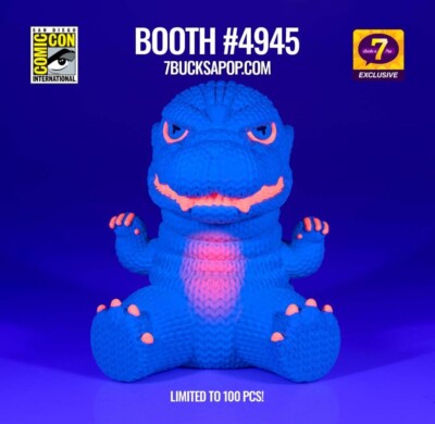 Handmade by Robots - Godzilla - Black light SDCC LE100 Vinyl Figure IN HAND-image