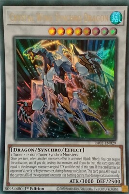 YU-GI-OH CARD RA02-EN029 CRYSTAL WING SYNCHRO DRAGON ULTRA RARE-image