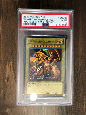 THE WINGED DRAGON OF RA 2015 YGLD-ENG03 YUGI'S LEGENDARY DECK PROMO YuGiOh PSA 9-image