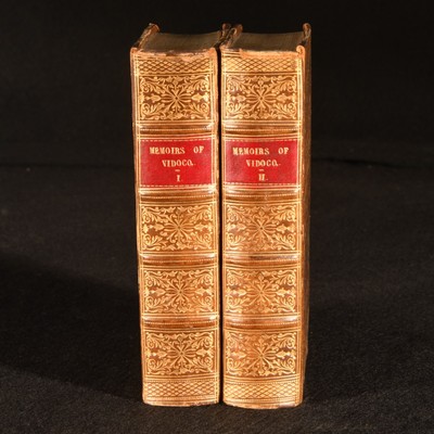 c1840 2vols Memoirs of Vidocq Principal Agent of the French Police Eugene Fra...-image
