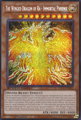 1X LP The Winged Dragon of Ra - Immortal Phoenix SBC2-END02 Secret WAX on back-image