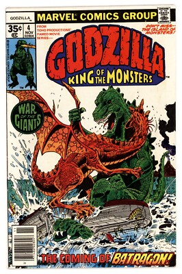 Godzilla #4 VF 8.0 1977  Herb Trimpe Cover-image