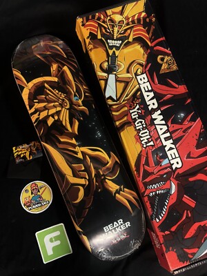 RARE Winged Dragon God Of Ra Bear Walker Yugioh Skateboard Deck Anime Yu Gi Oh-image