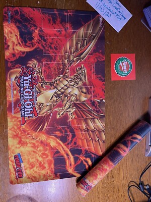 Yugioh SEALED Winged Dragon of Ra Playmat Exclusive NYCC Metaverse Game Mat-image
