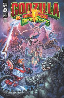 GODZILLA VS MMPR #3 (OF 5) CVR A FREDDIE WILLIAMS II IDW PUBLISHING-image