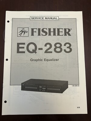 Fisher EQ-283 Graphic Equalizer Service Manual Vintage OEM Diagrams-image
