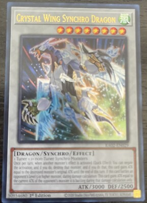 Crystal Wing Synchro Dragon 1st Edition Ultra Rare RA02-EN029 Yu-Gi-Oh!-image