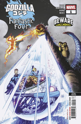 GODZILLA VS. FANTASTIC FOUR #1 ADAM KUBERT 2ND PRINTING VARIANT (2025)-image
