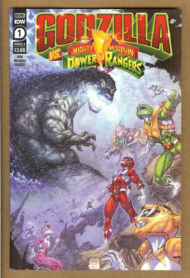 Godzilla vs Mighty Morphin Power Rangers #1 NM 9.4 (2022 IDW/Boom!)-image