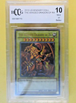 THE WINGED DRAGON OF RA  2010 YUGIOH   BCCG Graded MT 10  #LC01-EN003-image