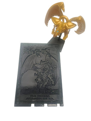 DDM 96kt Yugioh Figurine : Winged Dragon Of Ra w/ Rare Holo Tile-image