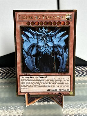 Yu-Gi-Oh! Obelisk the Tormentor Premium Gold PGLD-EN030 1st Edition Gold MINT-image