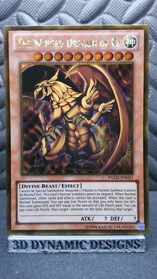 | Yugioh The Winged Dragon of Ra PGLD-EN031 Secret Rare Premium Gold  LP 🔥 |-image