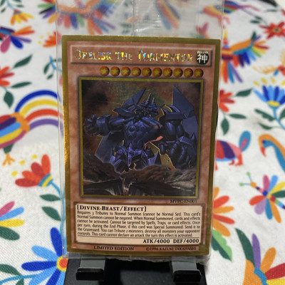 Yugioh Card Obelisk the Tormentor MVPC-EN001 GOLD SECRET RARE-image