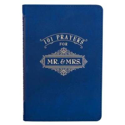 101 Prayers for Mr. and Mrs. Blue Lux-Leather - Leather Bound - GOOD-image