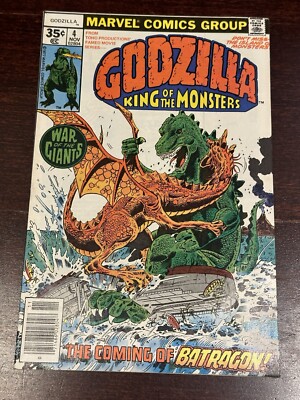 Godzilla #4 (1977) Marvel Comics High Grade NM- 9.2-image