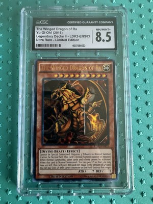 LDK2-ENS03 The Winged Dragon of Ra Ultra Rare G1 YuGiOh CGC 8.5-image