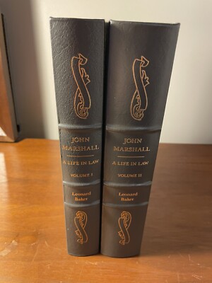 John Marshal A Life In Law 1990 Easton Press 2 Volume Set Leonard Baker-image