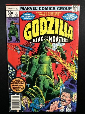 Godzilla #1 1977 Marvel Comic King Monsters Bright Red 1st Print Fine/VF *A2-image