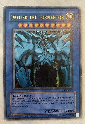 ULTRA RARE Yu-Gi-Oh Promotional Card Obelisk The Tormentor GBI-002 -image