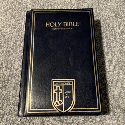 King James Holy Bible Leather Word Of Life Edition Giant Print International-image
