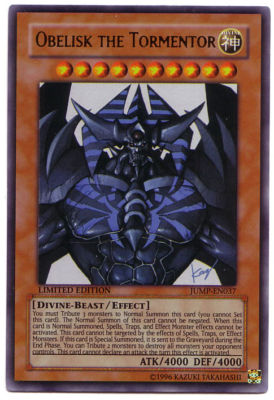 YUGIOH • Obelisk of the Tyrant Obelisk the Tormentor JUMP-EN037 LIMITED ED NMINT-image