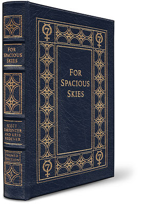 For Spacious Skies - Signed by Scott Carpenter - Leather - Mercury 7 Astronaut-image