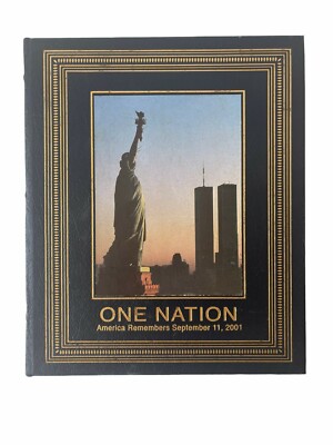 One Nation America Remembers September 11 2001 Easton Press Leather Hardcover-image